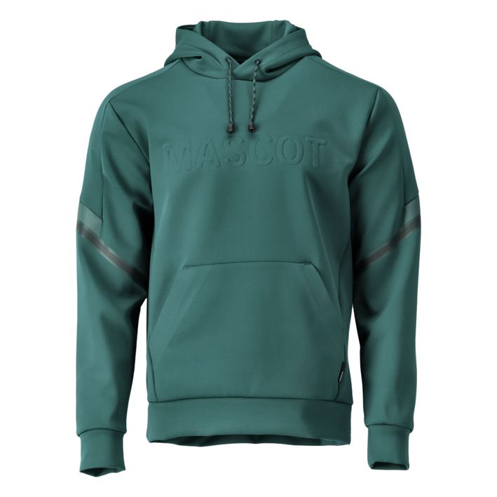 Felpa con cappuccio in pile CUSTOMIZED verde foresta