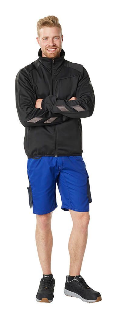 Maglione in pile con chiusura lampo UNIQUE nero