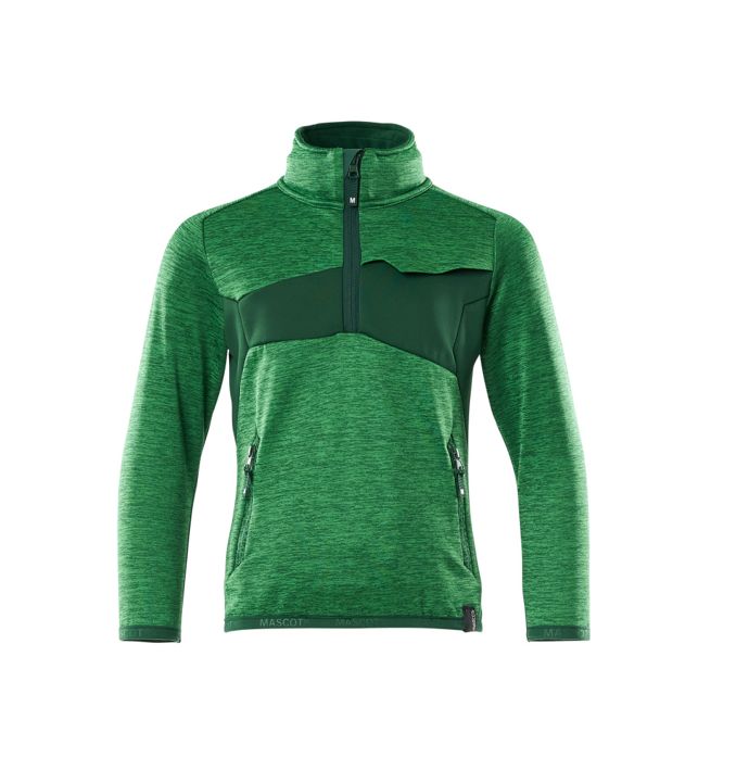 Maglione in pile da bambino ACCELERATE verde prato/verde