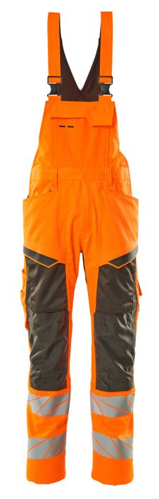 Salopette con tasche porta-ginocchiere ACCELERATE SAFE hi-vis arancio/antracite scuro