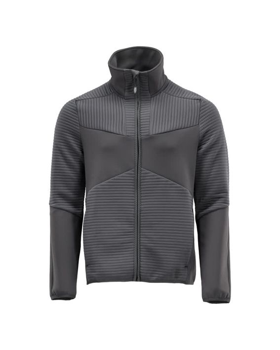 Maglione in pile con chiusura lampo CUSTOMIZED grigio pietra