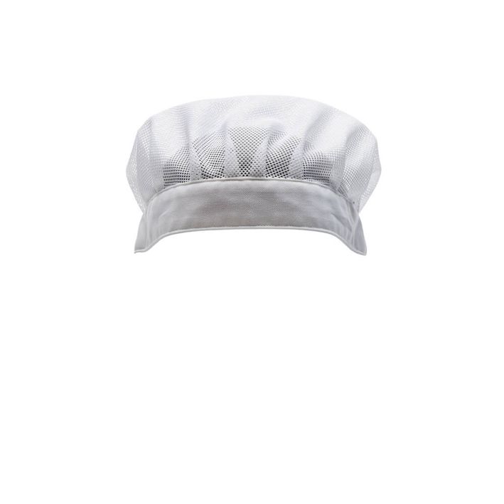 Berretto con retina FOOD & CARE bianco