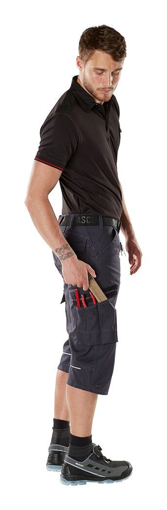 Polo con tasca sul petto FRONTLINE antracite chiaro