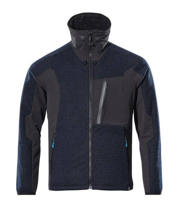 Giacca in maglia con chiusura lampo ADVANCED blu navy scuro/nero