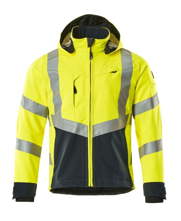 Giacca Softshell SAFE SUPREME hi-vis giallo/blu navy scuro