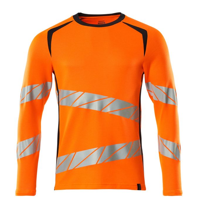 Maglietta, a maniche lunghe ACCELERATE SAFE hi-vis arancio/blu navy scuro