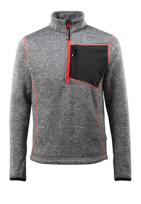 Maglione con mezza cerniera HARDWEAR grigio melange
