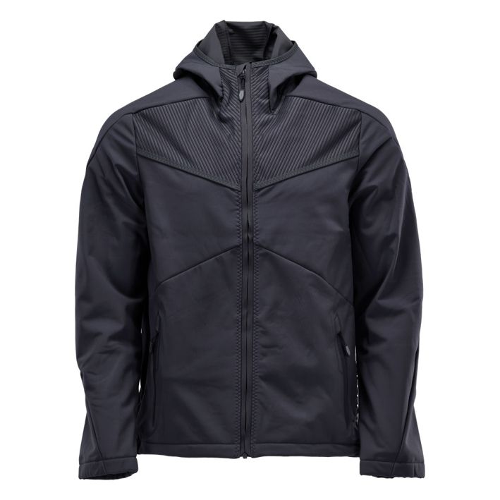 Giacca Softshell con cappuccio CUSTOMIZED blu navy scuro