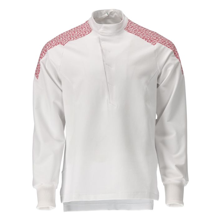 Casacca FOOD & CARE bianco/rosso