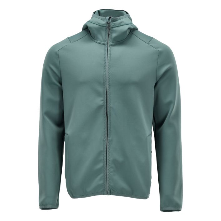 Maglione in pile con cappuccio CUSTOMIZED verde foresta chiaro