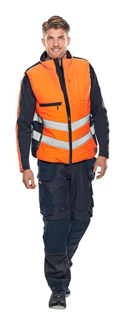 Gilet antifreddo SAFE SUPREME hi-vis arancio/blu navy scuro
