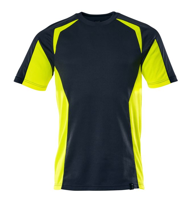 Maglietta ACCELERATE SAFE blu navy scuro/hi-vis giallo