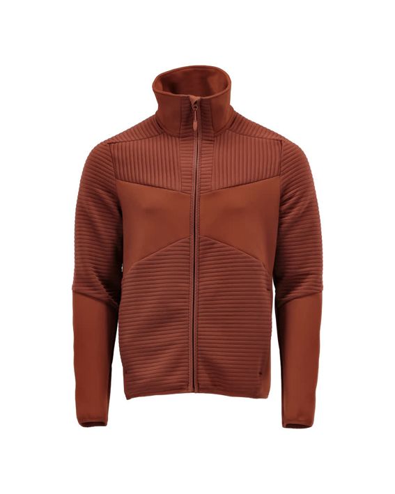 Maglione in pile con chiusura lampo CUSTOMIZED rosso autunno