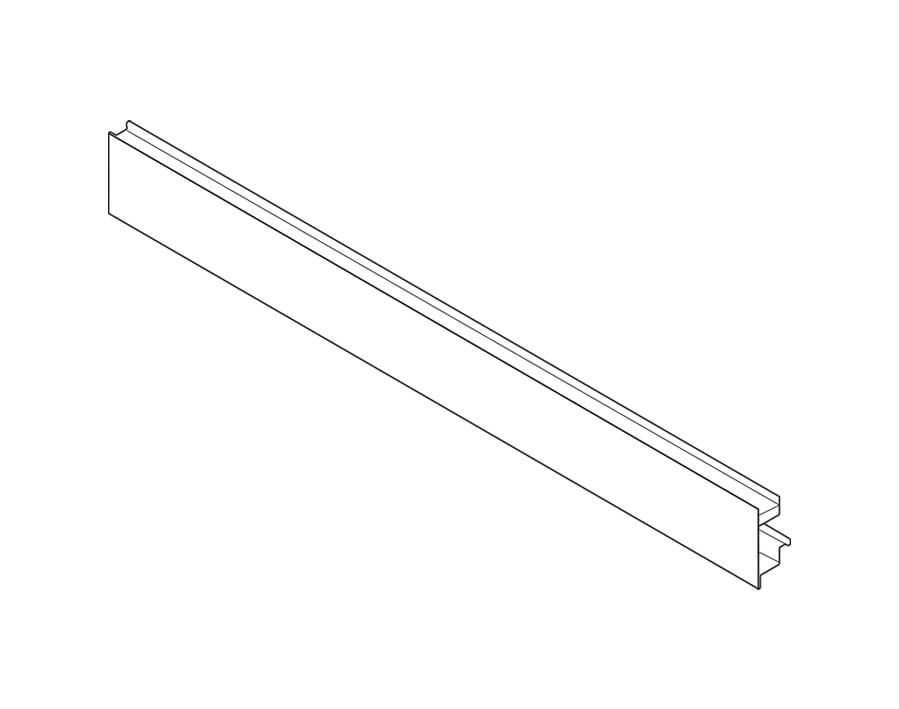 Frontale con scanalatura per cassettone interno con elemento inseribile LEGRABOX pure 