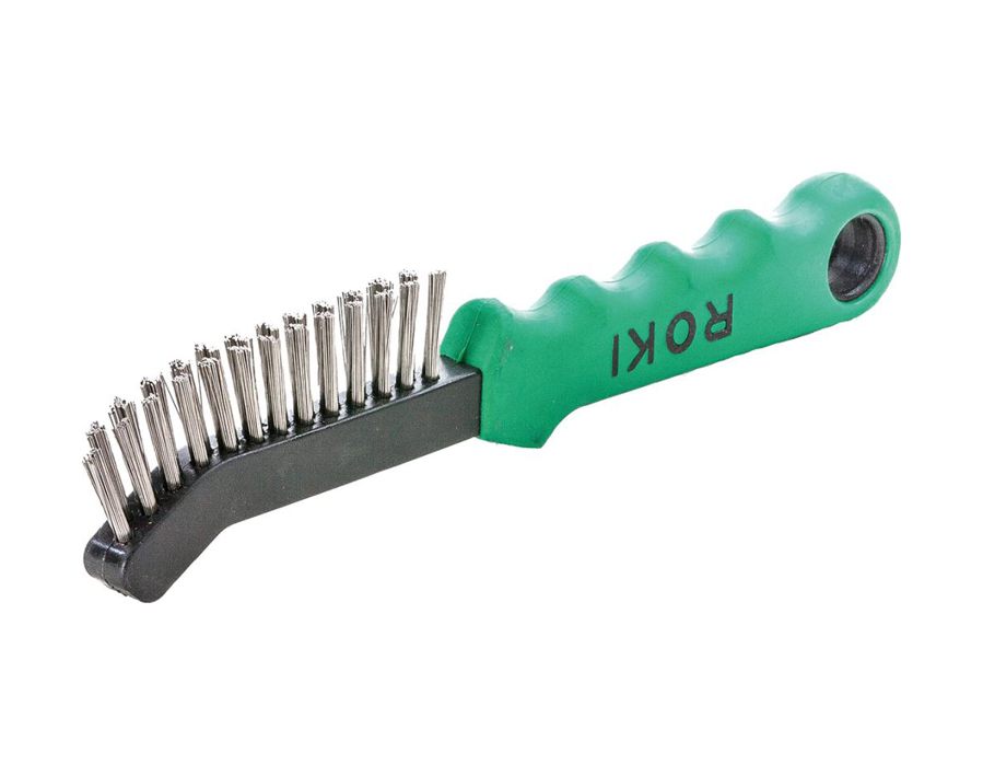Bremssattelbürste ROKI®, rostfreier Stahldraht V4A, glatt