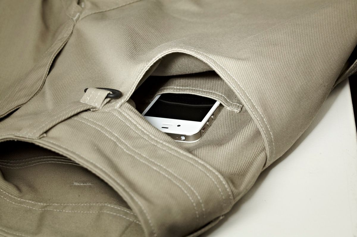 Pantaloni con tasche porta-ginocchiere UNIQUE bianco/antracite scuro