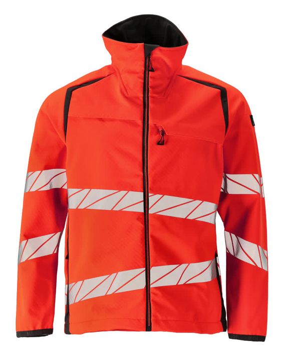 Giacca Softshell ACCELERATE SAFE hi-vis rosso/antracite scuro