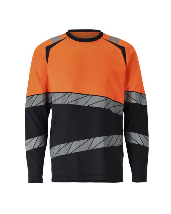 Maglietta, a maniche lunghe ACCELERATE SAFE blu navy scuro/hi-vis arancio