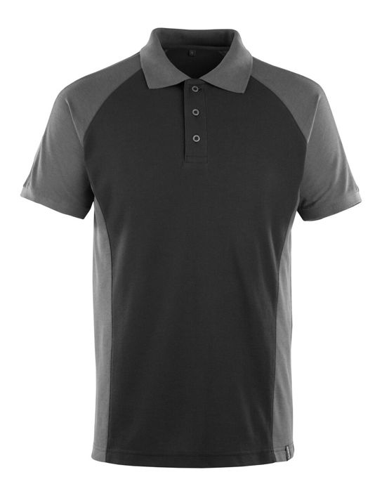 Polo UNIQUE nero/antracite scuro