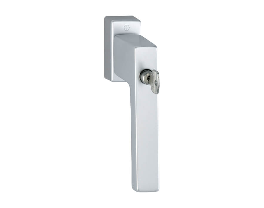 Martellina DK in alluminio con cilindro SecuDuplex® (pulsante e chiave) serieToulon - 0737SVS/U947 