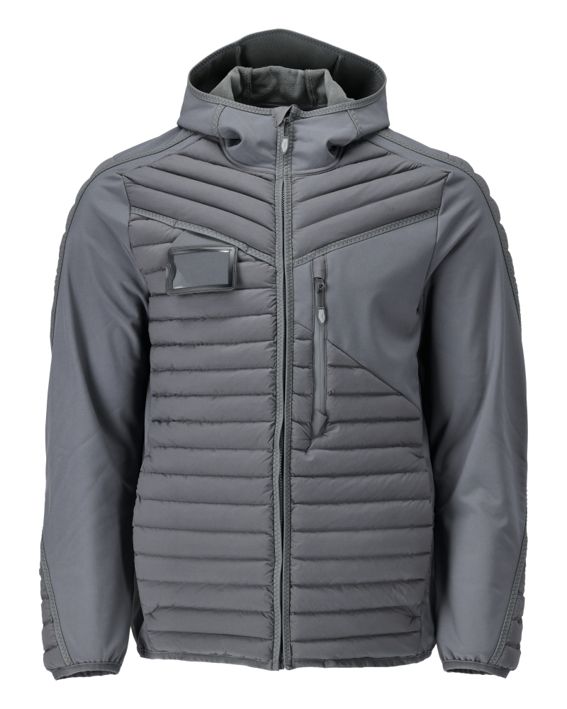 Giacca con cappuccio CUSTOMIZED grigio pietra