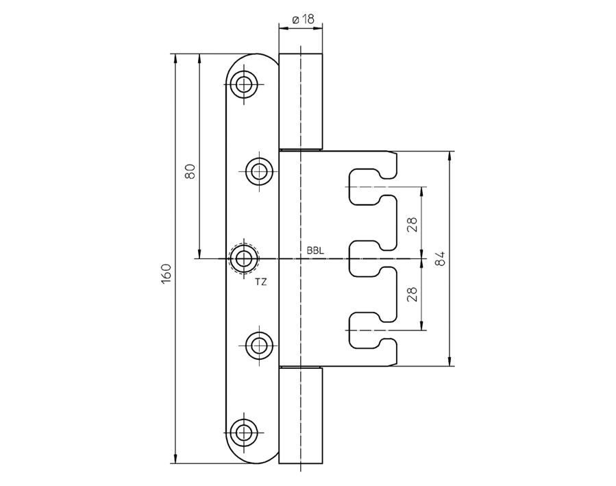 Cerniera VARIANT VX 7939/160