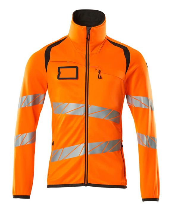 Maglione in pile con chiusura lampo ACCELERATE SAFE hi-vis arancio/antracite scuro