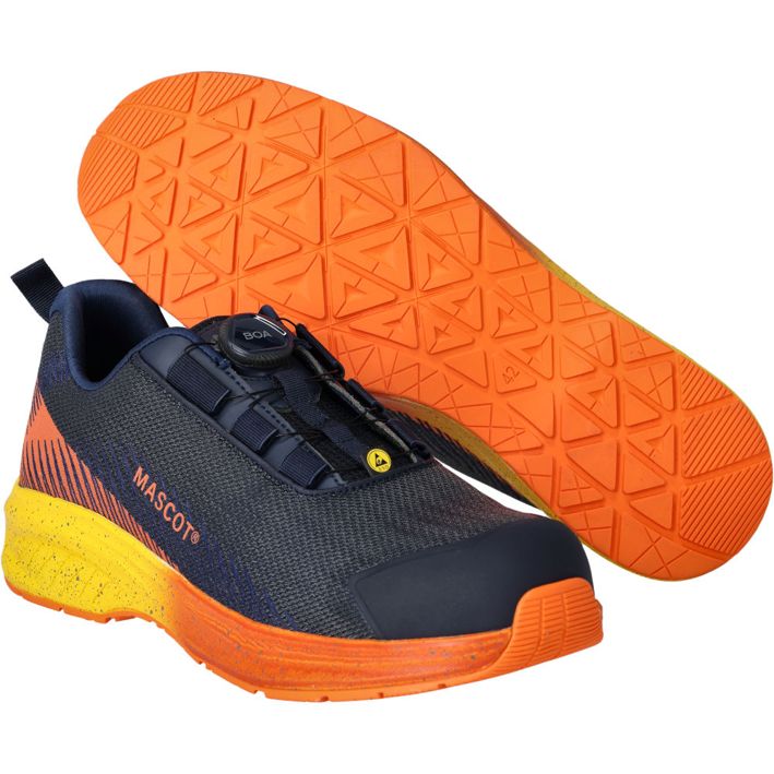 Scarpe antinfortunistiche FOOTWEAR CUSTOMIZED Blu navy scuro/arancio brillante