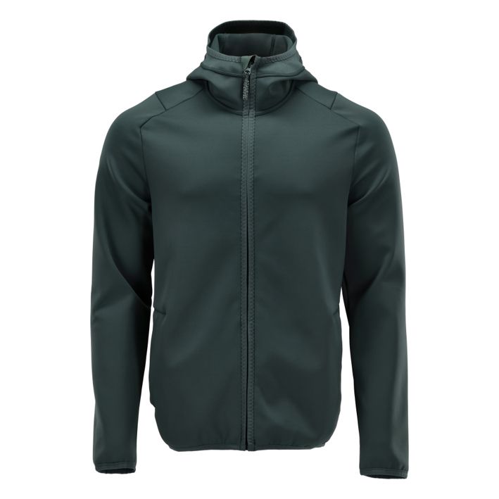 Maglione in pile con cappuccio CUSTOMIZED verde foresta