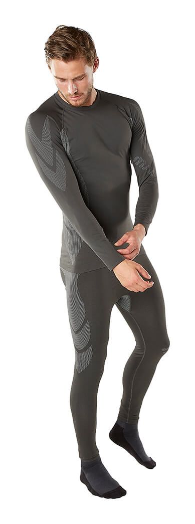 Sottomaglia tecnica CROSSOVER antracite scuro