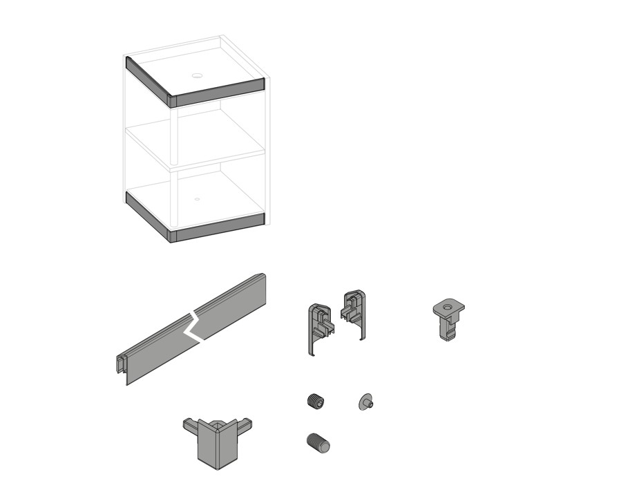 Kit ferramenta ibrido orizzontale