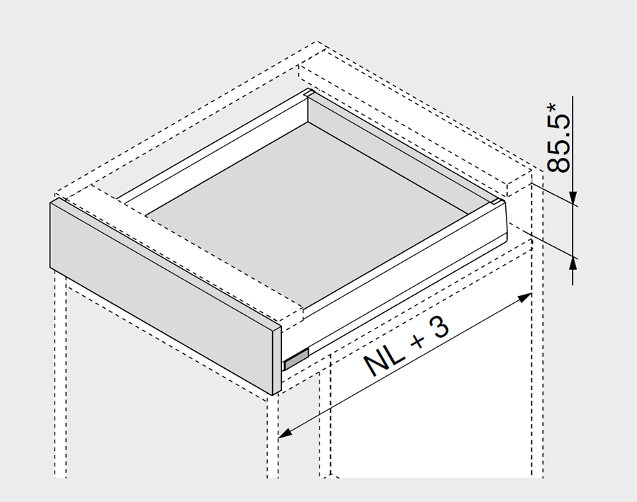 MERIVOBOX bianco seta opaco - altezza N