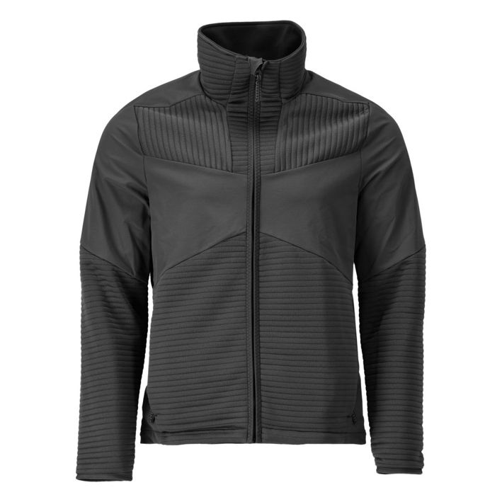 Maglione in pile con chiusura lampo e fodera CUSTOMIZED nero
