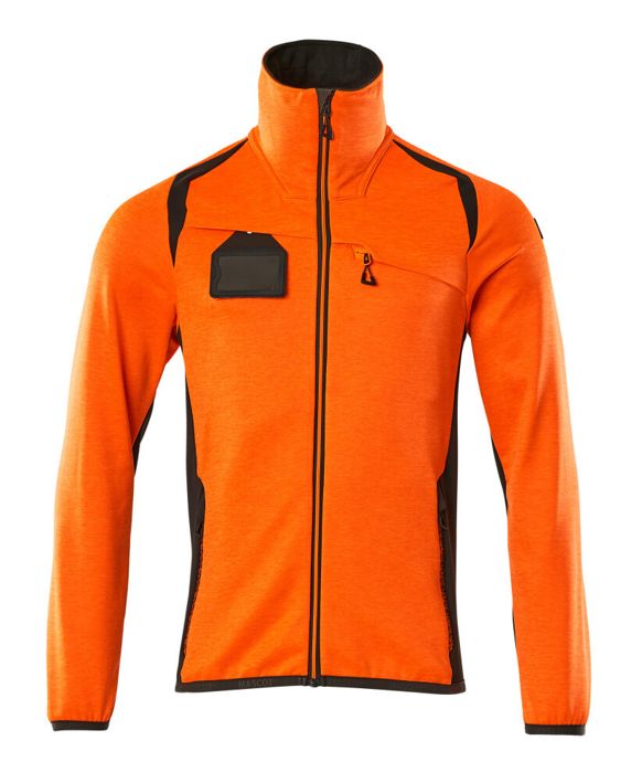 Maglione in pile con chiusura lampo ACCELERATE SAFE hi-vis arancio/antracite scuro