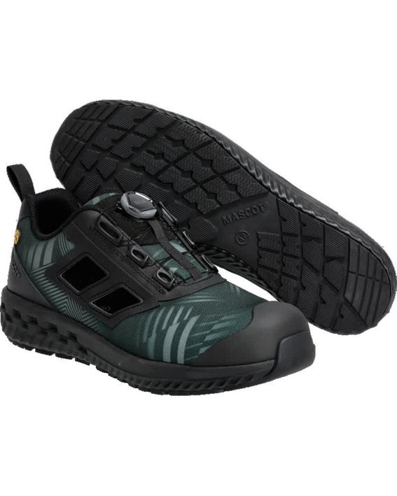 Sandali antinfortunistiche FOOTWEAR CUSTOMIZED verde foresta/nero