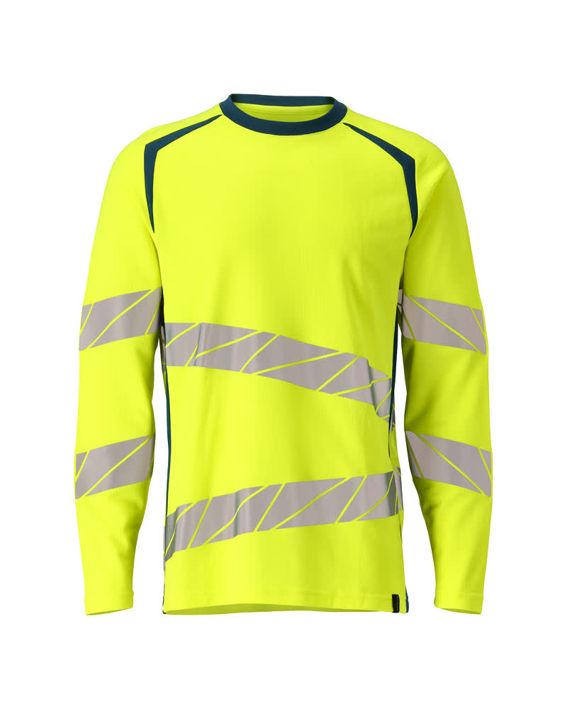Maglietta, a maniche lunghe ACCELERATE SAFE hi-vis giallo/petrolio scuro