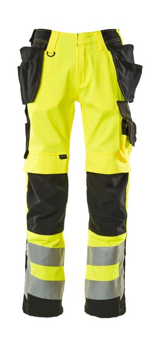 Pantaloni con tasche esterne SAFE SUPREME hi-vis giallo/nero