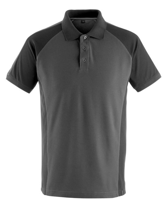 Polo UNIQUE antracite scuro/nero