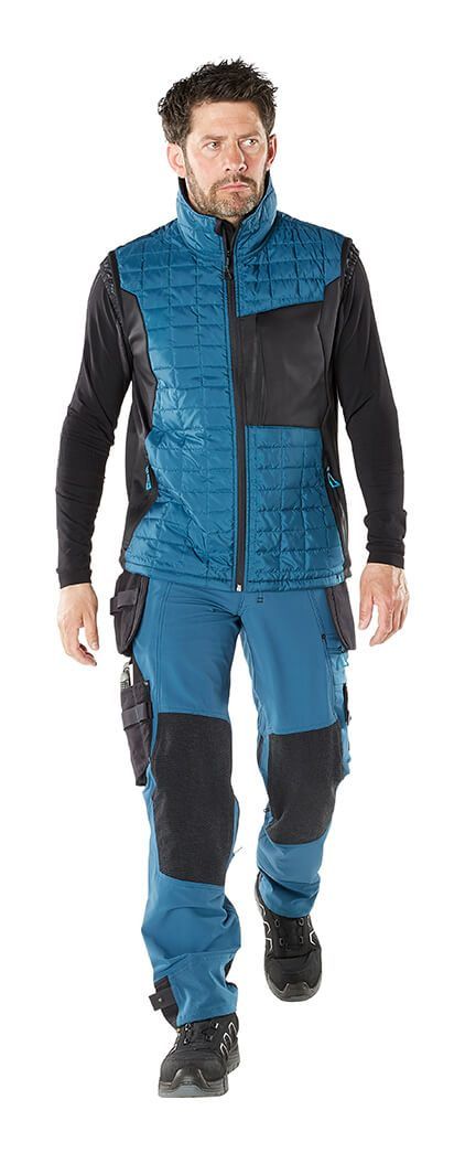 Gilet termico ADVANCED verde muschio/nero