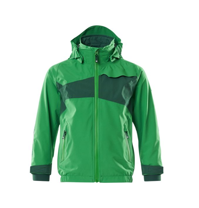 Giacca antivento da bambino ACCELERATE verde prato/verde