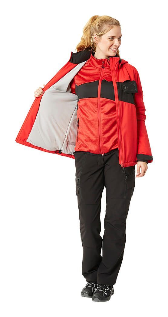 Maglione in pile con chiusura lampo ACCELERATE verde prato/verde