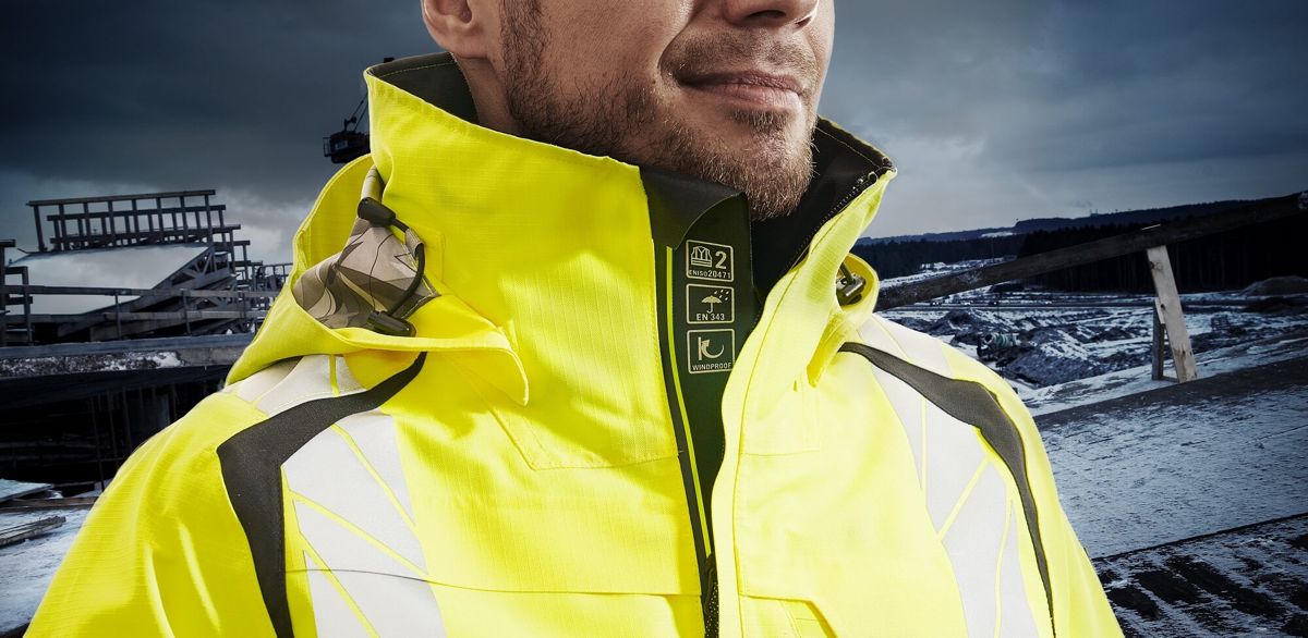 Giacca antivento ACCELERATE SAFE hi-vis giallo/nero