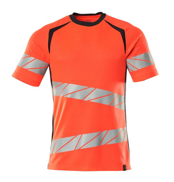 Maglietta ACCELERATE SAFE hi-vis rosso/blu navy scuro
