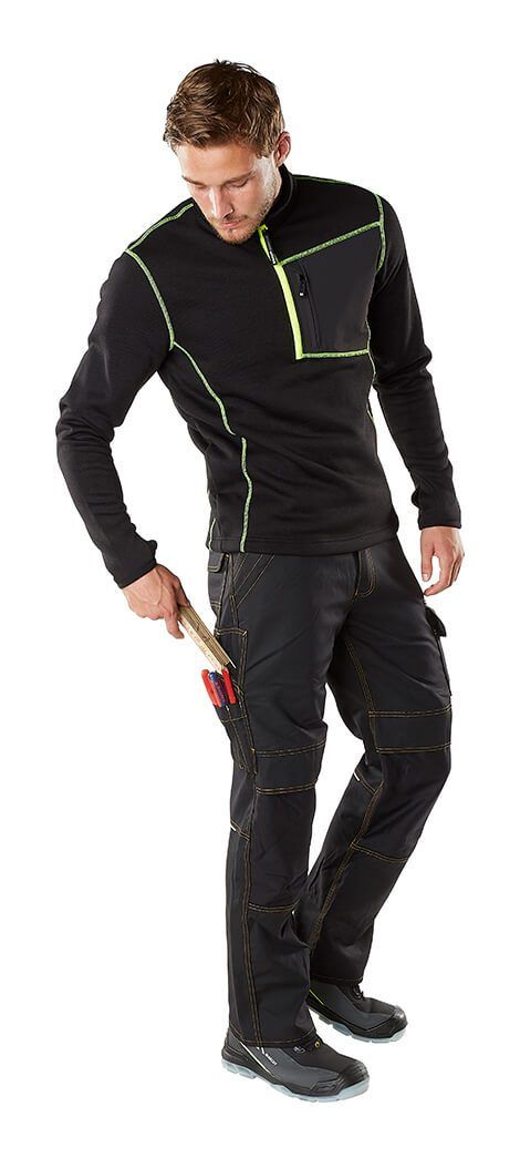 Maglione con mezza cerniera HARDWEAR grigio melange