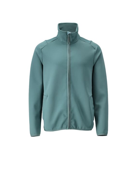 Maglione in pile con chiusura lampo CUSTOMIZED verde foresta chiaro