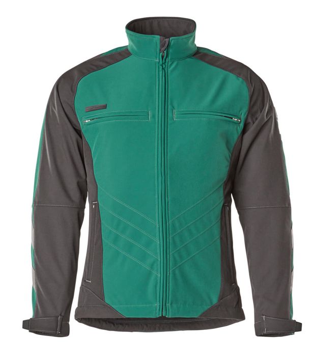 Giacca Softshell UNIQUE verde/nero