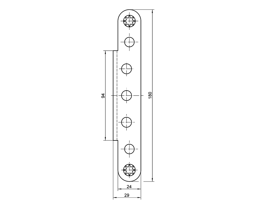 Piastra di copertura angolare VX 7560 KK