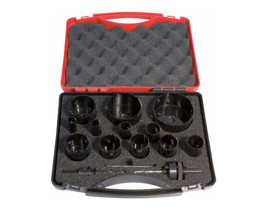 Assortimento di seghe a tazza in acciaio HSS Bi-Metal da 16 pezzi 