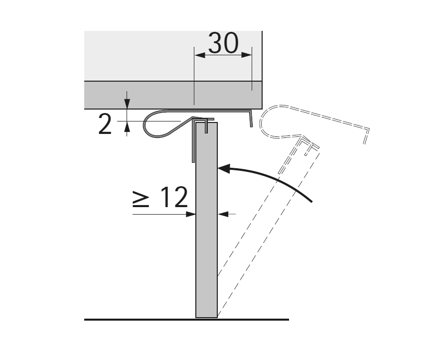Turbo-Clip F supporto per zoccoli anteriori con elemento di presa
