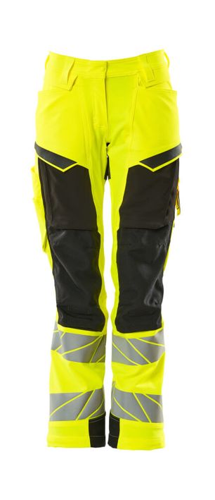 Pantaloni con tasche porta-ginocchiere ACCELERATE SAFE hi-vis giallo/nero